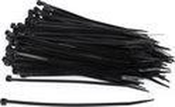 Nylon tiewraps 300 x 3,6 mm (UV-bestendig), zak 100 stuks