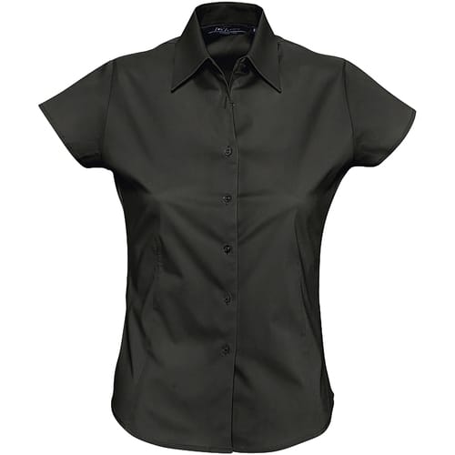 SOL'S Women´s Stretch-Blouse Excess Short Sleeve L630 - Black - XXL
