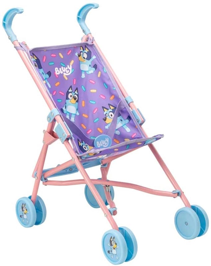 Bluey poppenwagen junior - speelgoed buggy voor poppen en rollenspel.