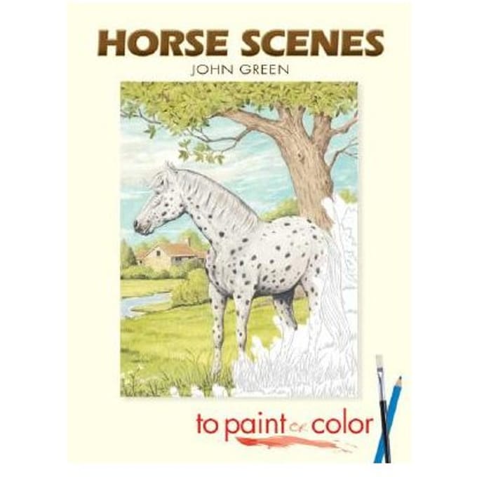 Horse Scenes To Paint Or Color - Green, John