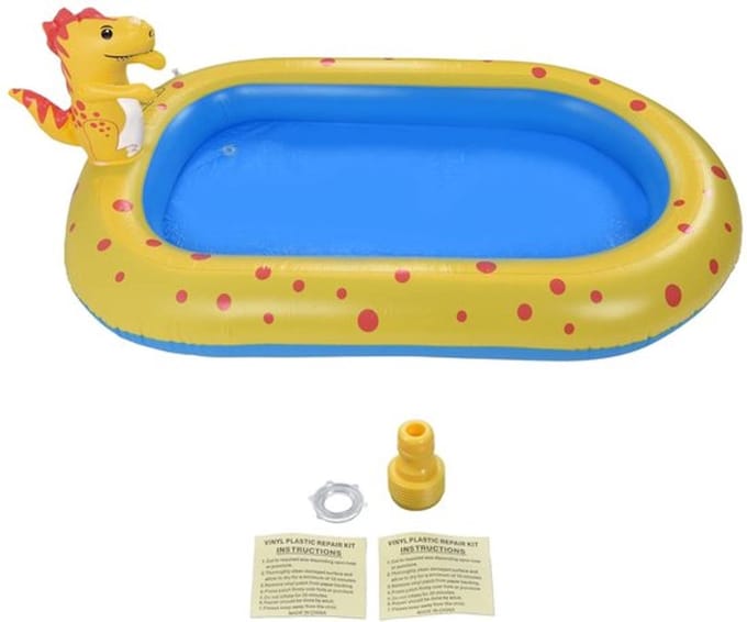 Allecto - Dinosaurus Opblaasbaar Waterspeelzwembad - Leuk Dinosaurus