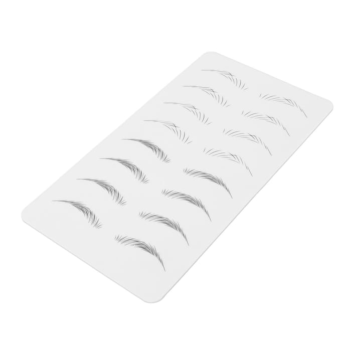 Microblading Oefenhuid Inktloos Brede Wenkbrauwen Microblading Trainingsvel voor Beginner 01 white