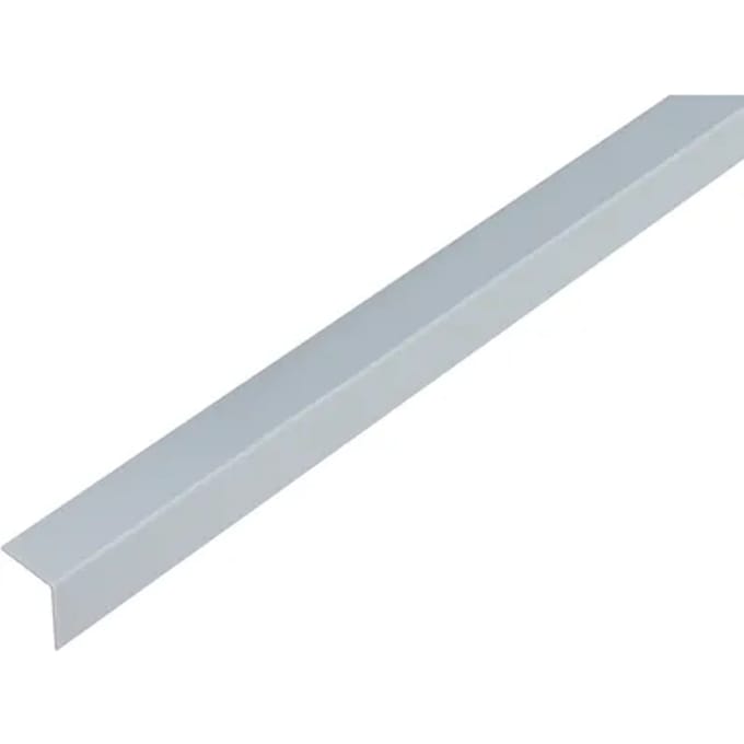 Alberts Hoekprofiel - Pvc Grijs - 20x20x1mm 2,6m