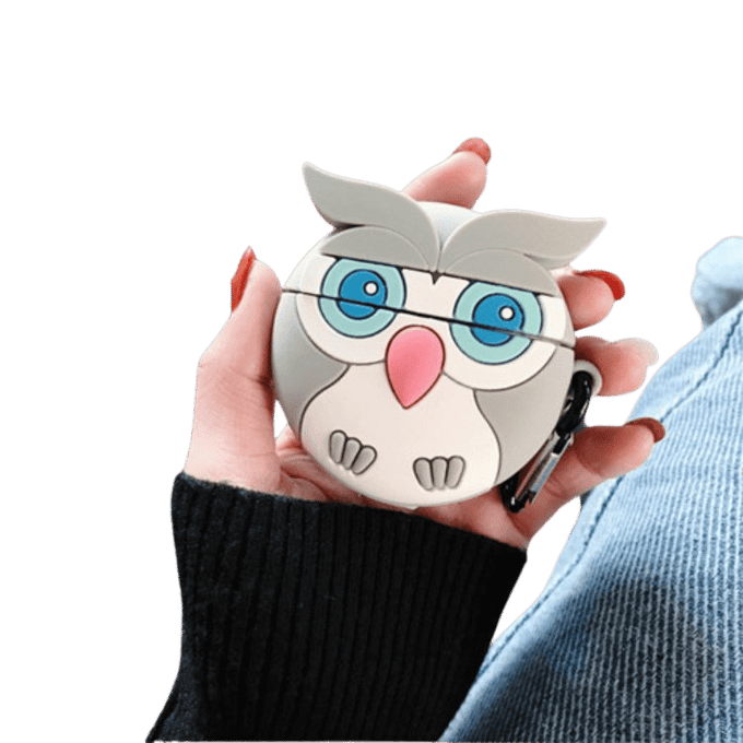 Mocaa Cute Owl AirPods Pro 1/2 Hoesje Meerkleurig