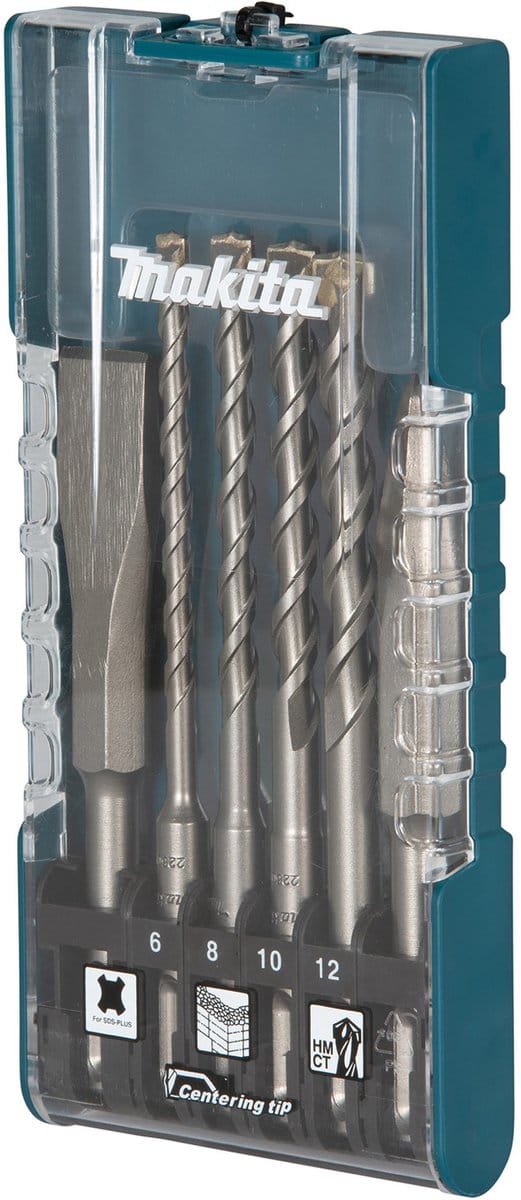 Makita E-15746 SDS-Plus Drill/Chisel Set 6pcs.