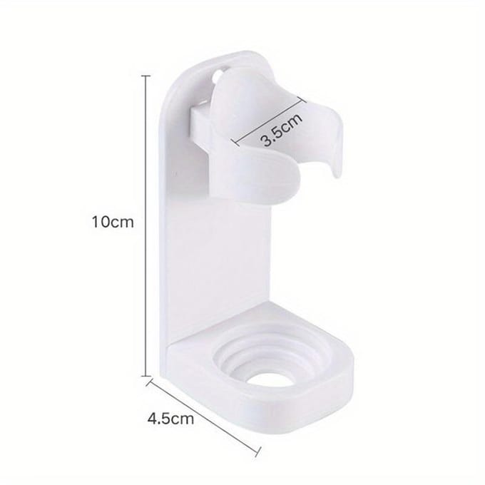 1 support de brosse à dents électrique créatif sans trace, support de rangement mural, accessoires de salle de bain peu encombrants blanc