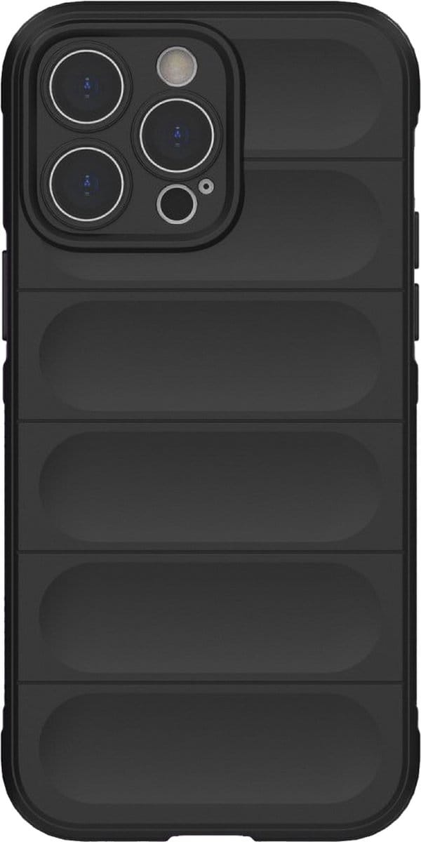 Just in Case Shockof Shell Case hoesje geschikt voor iPhone 14 Pro Max - zwart
