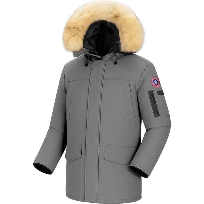 Subprime - Heren Jas winter Parka Tommy - Grijs - Maat S