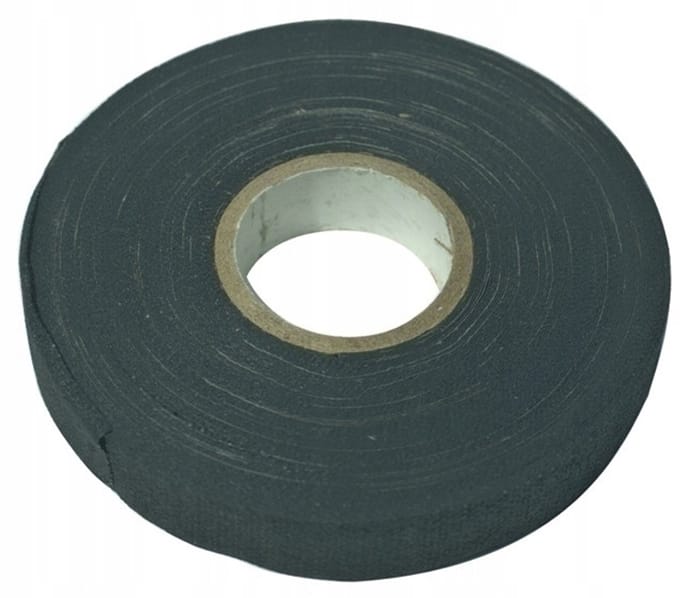 Textiel isolatietape zwart 19mm x 10m - Hoge kwaliteit