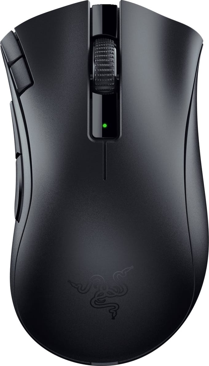RAZER Deathadder V2 X HyperSpeed Ergonomische gaming-muis Bluetooth, Radiografisch Optisch Zwart 7 Toetsen 14000 dpi Ergonomisch