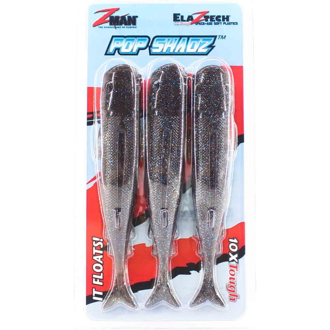 Leurre souple Zman Pop ShadZ 5 pouces 3/paquet Breaking Bream (5018)