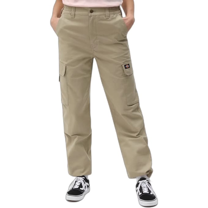 Dickies Comba Elasticated Cargobroek Beige 26 Vrouw
