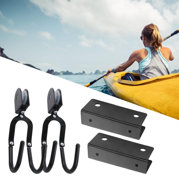 Multifunctionele Kajak Hijs Lift Garage Opslag Bevestiging Kano Hijs Accessoires black