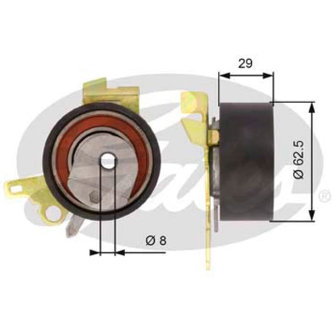Spanpoelie, PowerGrip distributieriem GATES T43022