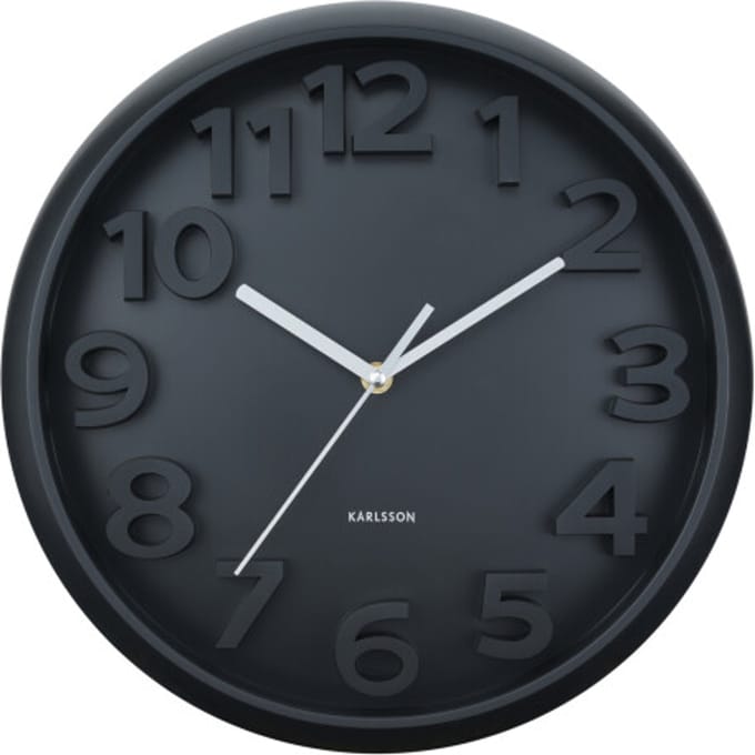 Karlsson wandklok elevated classic numbers - Ø33,5cm