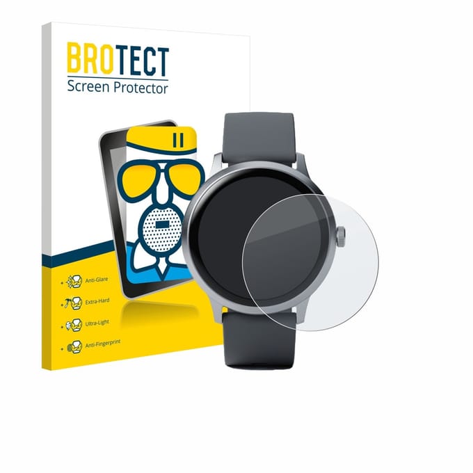 BROTECT - Screenprotector voor Pebble Round 2 - Folie Beschermfolie Beschermglas matte
