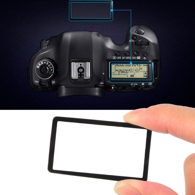 Acryl beschermkap voor de bovenkant van het LCD-scherm van de Nikon D850 D500. white