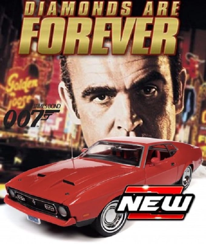 Motor Max 1/24 Ford Mustang Mach I - 1971 "James Bond - Diamonds Are Forever"