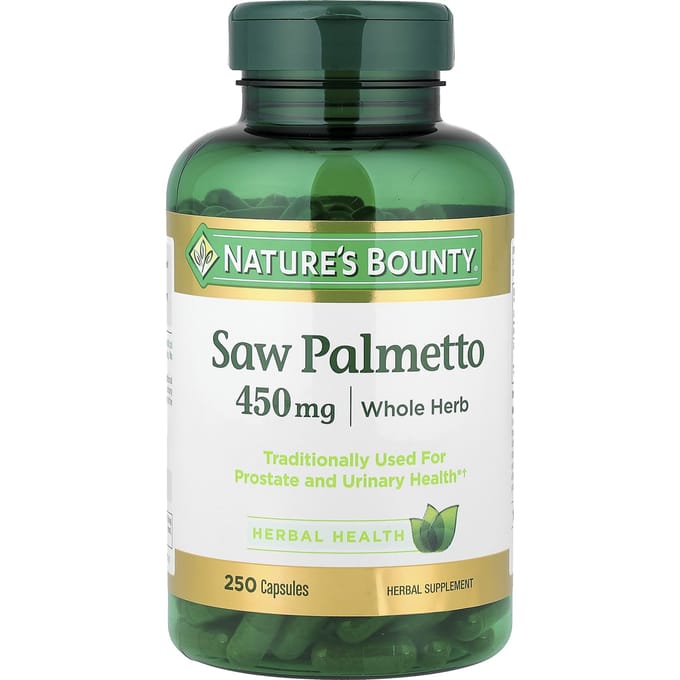 Nature'S Bounty, Zaagpalmetto, 450 Mg, 250 Capsules