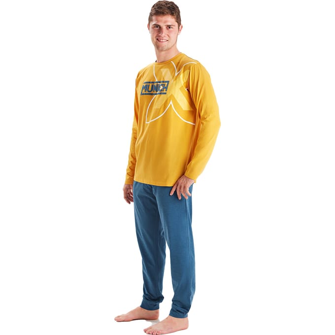 Winterpyjama lange mouw ronde hals MU1 heren
