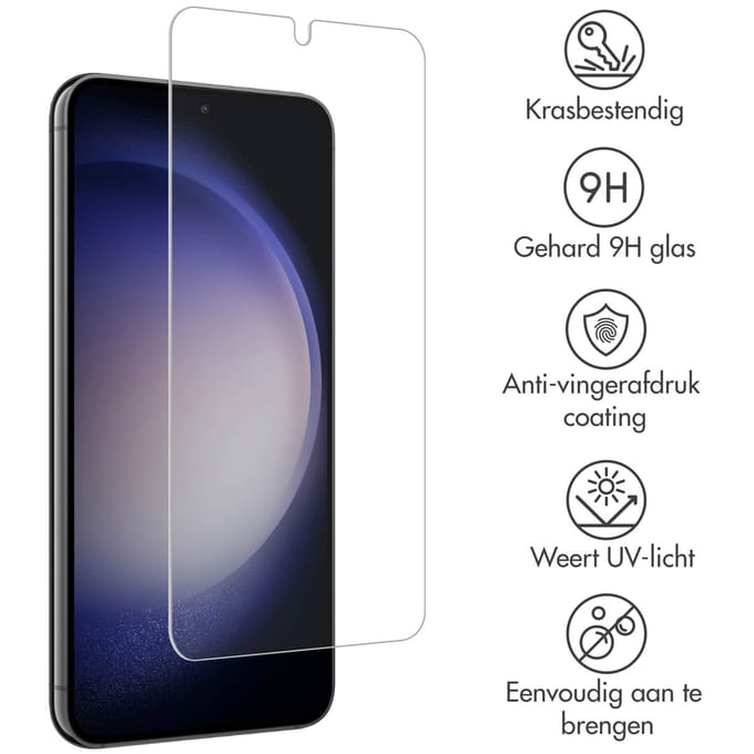 Accezz Screen Protector - Geschikt voor Samsung Galaxy S22 / S23 - Gehard Glas Screenprotector