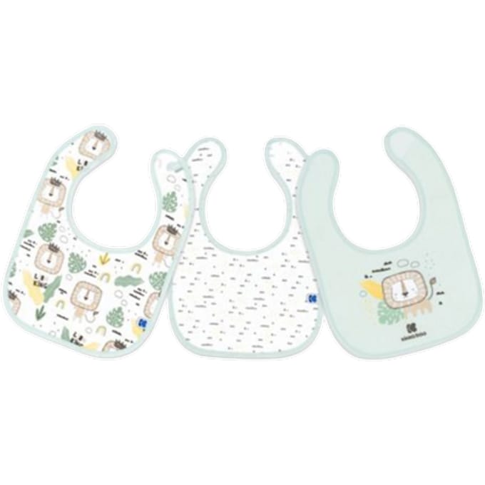 Kikka Boo Cotton Bibs Set - Savanna Mint - 3 stuks