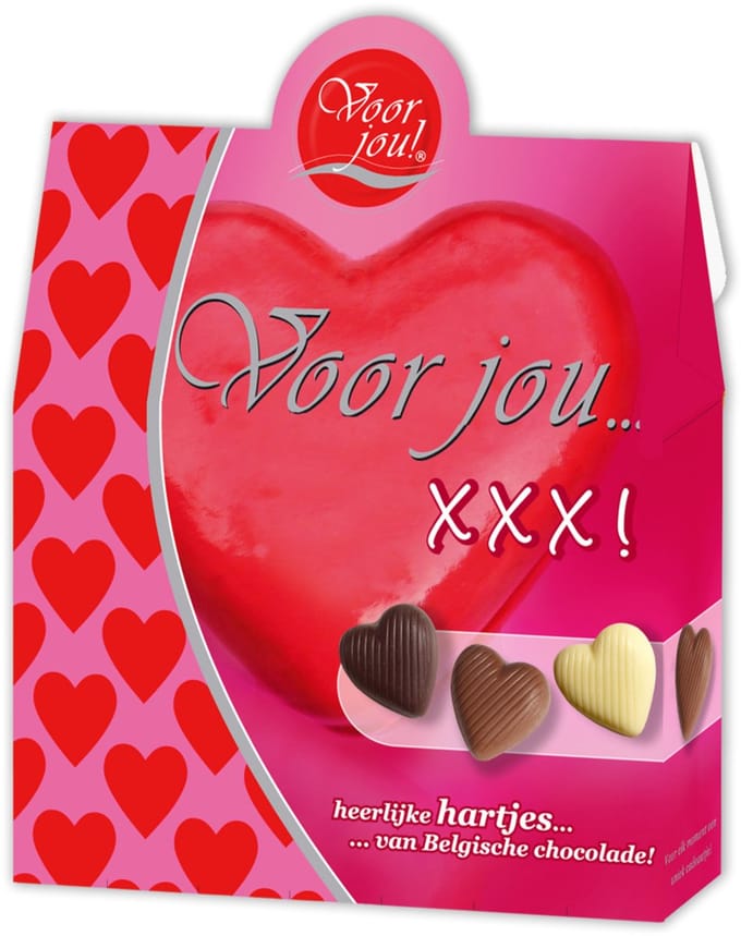 Voor Jou Cadeau doos hartjes XXX 100 gram