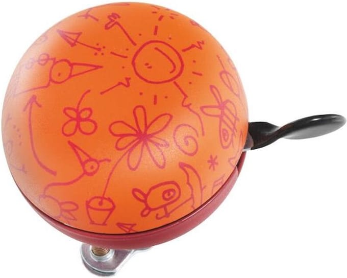 Fietsbel Graffiti 60 Mm | Oranje | Maat: 1Size