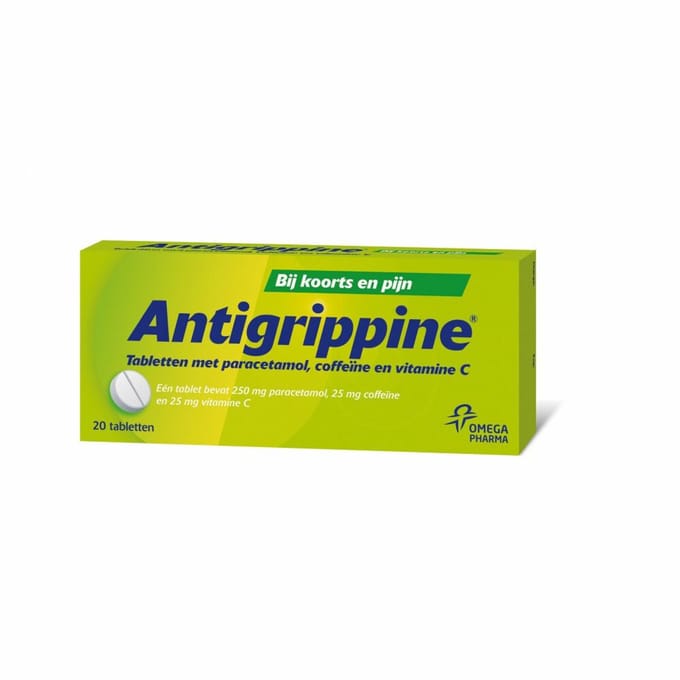 Antigrippine 250 mg - 2 x 20 tabletten