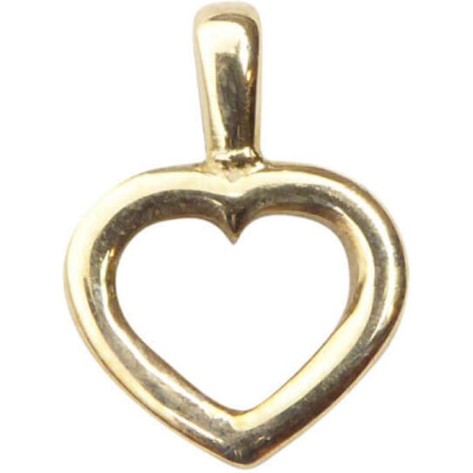 Christian Gouden harten hanger