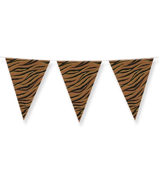 Party Flags foil Tiger Safari