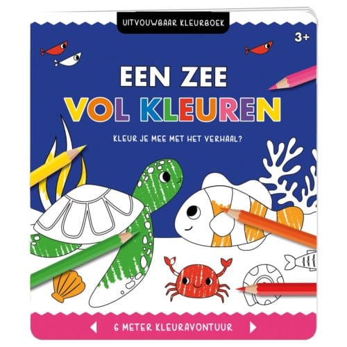 Uitvouwbaar Kleurboek - Een Zee Vol Kleuren - Interstat