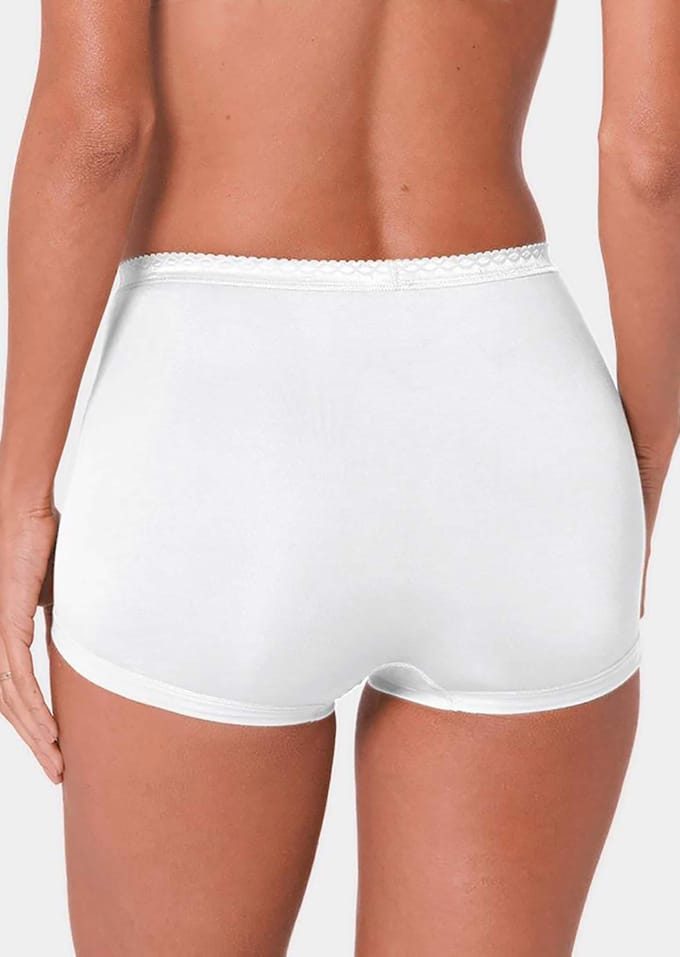 Tailleslip van katoen - wit - Gr. 42 van Goldner Fashion
