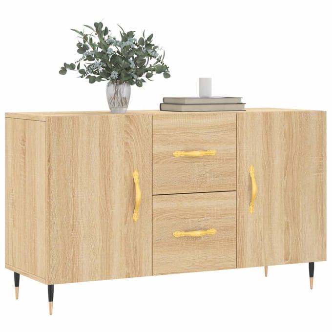 vidaXL - Dressoir - 100x36x60 - cm - bewerkt - hout - sonoma - eikenkleurig