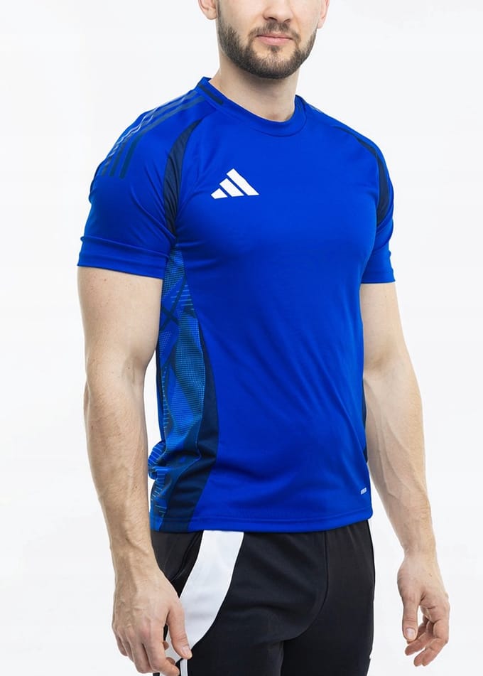 adidas T-shirt Heren - Tiro 24 - Blauw - Polyester - Maat XXL
