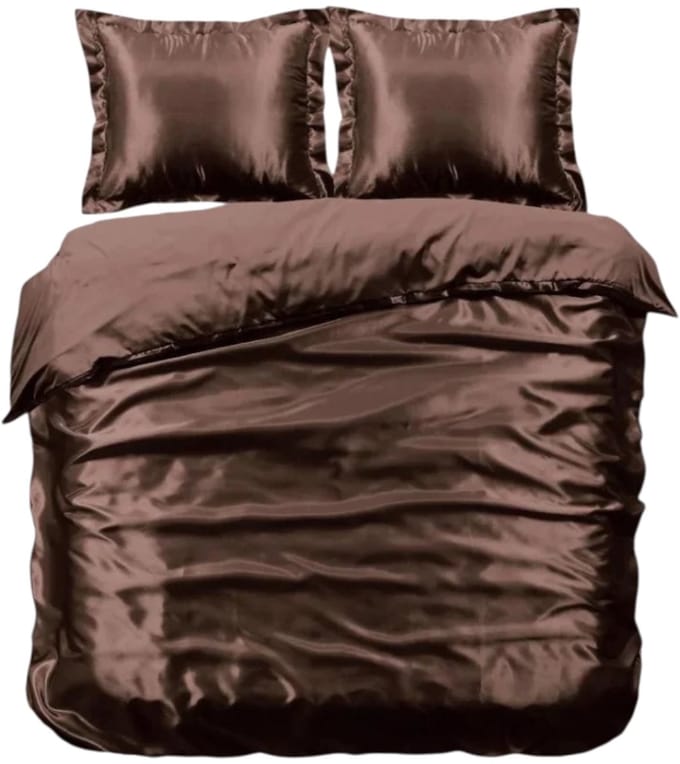 Why Not - Beauty Silk Dekbedovertrek - 140x200/220 - Glans Satijn - Luxurious Brons