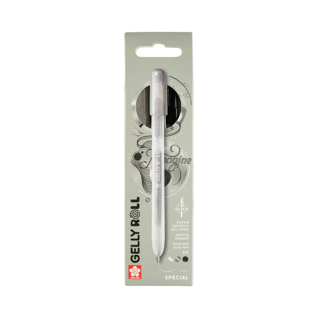 Gelschrijver Sakura Gelly Roll Special 08 klikfunctie set à 3 zilver