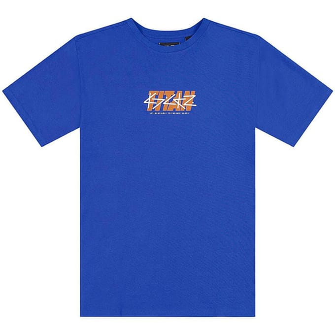 Kickz X Titan Stacked Logo T-shirt Blauw