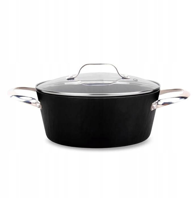 Maestro Rock Stone Pan met Deksel - 20 cm