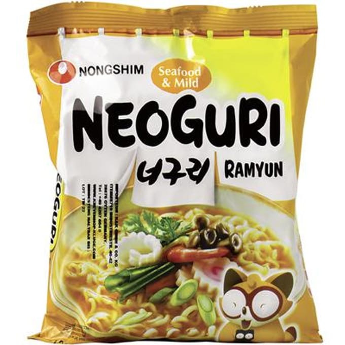 Instant ramen soep zeevruchten neoguri ramyun 120g - nong shim