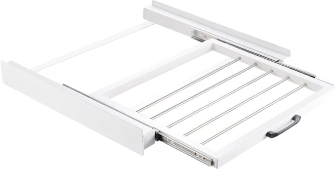 Bodo® Stapelkit - Tussenstuk met Handdoekhouder - Wasmachine en Droger - Wit