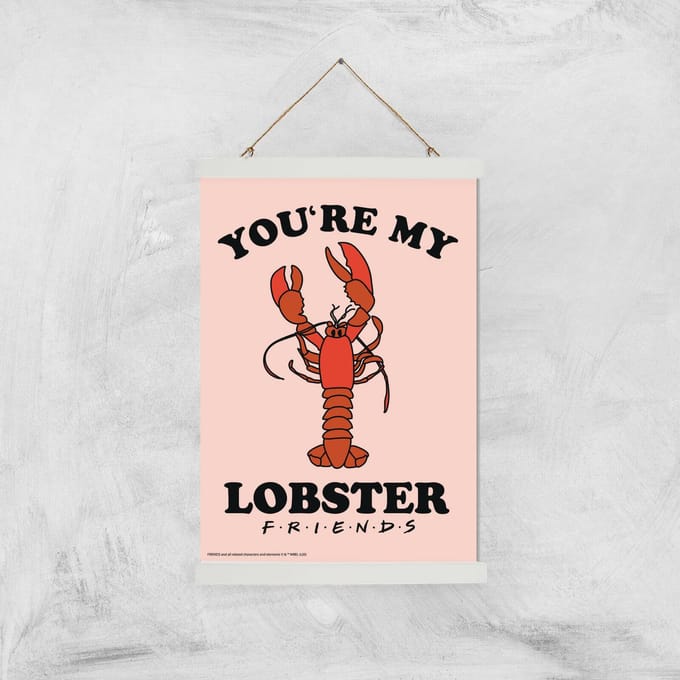 Friends Lobster Giclee Art Print - A3 - White Hanger