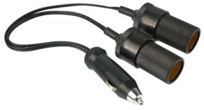 Goobay Sigarettenaansteker Y-verdeler van 0,2 m met 2,5 A zekering, 12 V