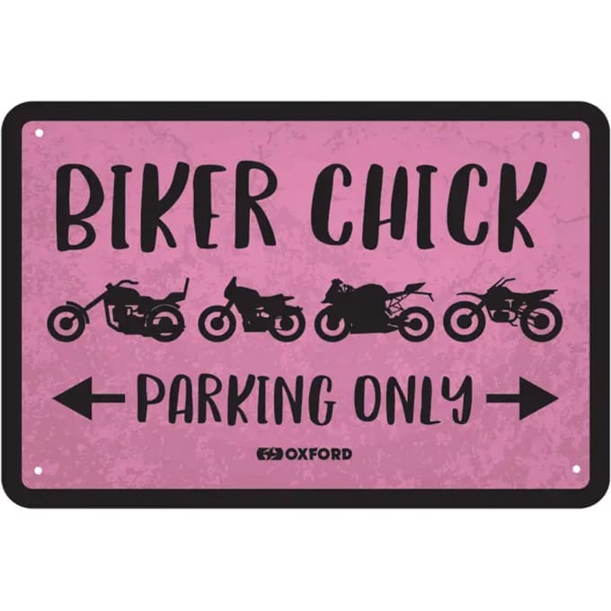 Garage metalen plaat Oxford Biker Chick