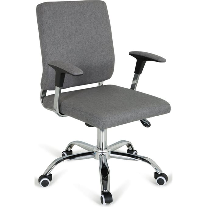 Bureaustoel CHARLES I Stof donkergrijs hjh OFFICE