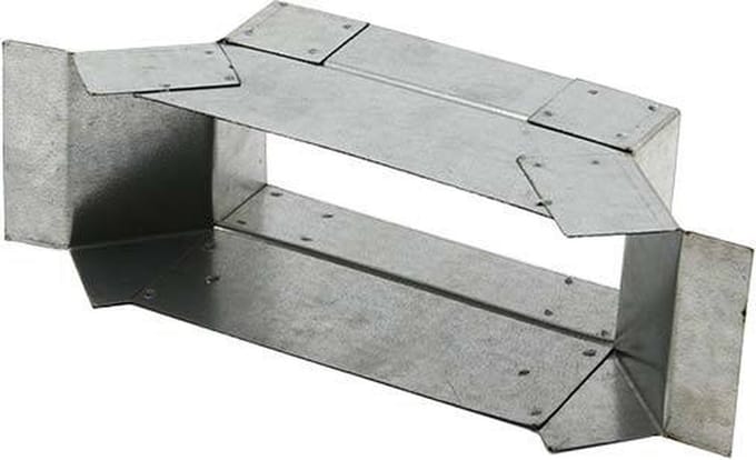 Zijaansluiting 220mm x 80mm voor rechthoekig instortkanaal