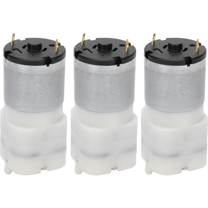 3 Pièces Micro Pompe à Eau Mini Moteur Submersible Accessoires Air Aquarium DC6V VN3202PM gray