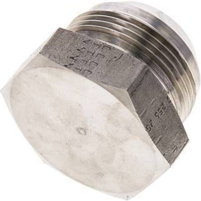 JIC-Plug UN 1-5/8''-12 RVS 140 bar (1967.0psi)