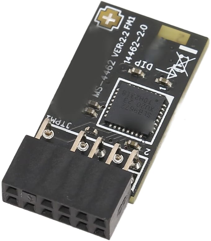Allecto - TPM2.0-modulecoderingsbeveiliging - Coderingssleutel - Bescherming tegen ongeoorloofde toegang - Compact formaat - Beveiliging voor je pc...