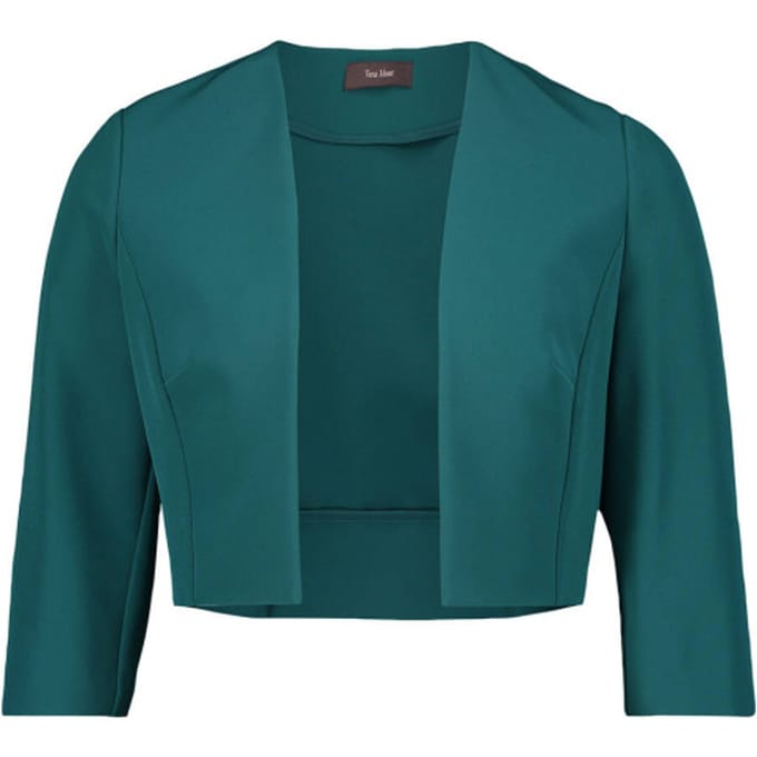 Regular fit blazer met 3/4-mouw
